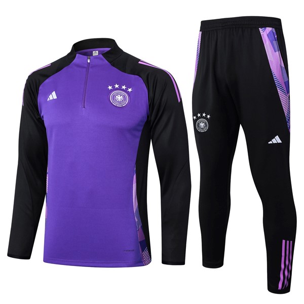 Sudadera De Training Alemania 2024 2025 Purpura Negro 3